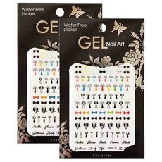 KAKAS 美甲用造型貼, GASA-016, 2個