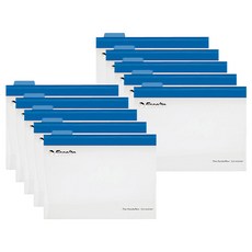 에셀트 PP 투명행잉 파일, 블루, 10개