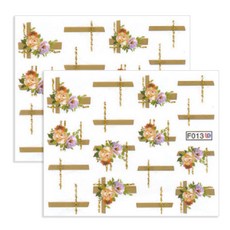 BLUESEA 高品質水性貼紙, 2個, F013