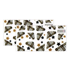 BLUESEA 水轉印貼紙F009, 2個, 單一顏色