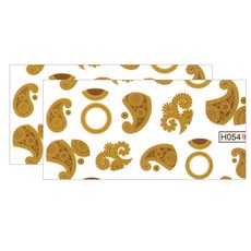 BLUESEA 水轉印貼紙H054, 2個, 單色