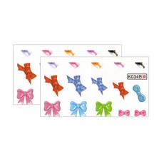 BLUESEA 水轉印貼紙K034B, 2個, 單色