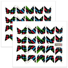 BLUESEA 貼花 K215, 2個, 單色