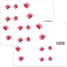 BLUESEA 水轉印貼紙Y157, 2個, 單一顏色