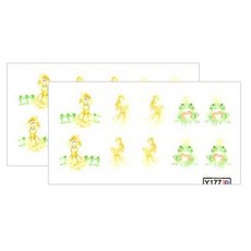 BLUESEA 水貼花 Y177, 2個, 混色