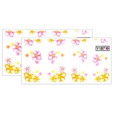 BLUESEA 水轉印貼紙Y187, 2個, 單一顏色