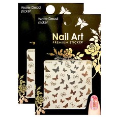 카카스 네일 스티커 프리미엄워터데칼, GNSW-10, 2개