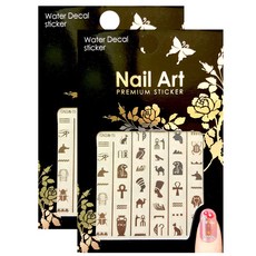 카카스 네일 스티커 프리미엄워터데칼, GNSW-15, 2개