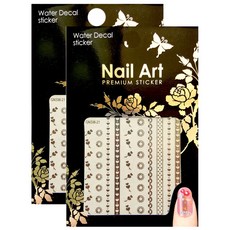 카카스 네일 스티커 프리미엄워터데칼, GNSW-21, 2개