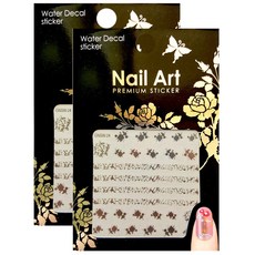 카카스 네일 스티커 프리미엄워터데칼, GNSW-24, 2개