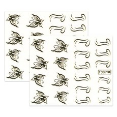 BLUESEA 指甲貼花 T307, 2個, 單色