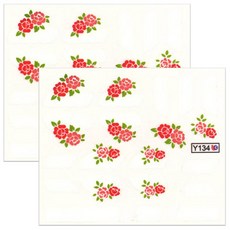 BLUESEA 水轉印貼紙Y134, 2個, Y134