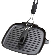르크루제 사각 그릴 무광블랙 20054000000400, 1개, 24 x 24 cm, 1개
