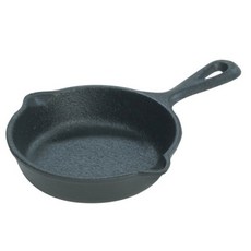 LODGE 迷你鑄鐵平底鍋迷你煎鍋 LMS3, 8.9cm, 1個