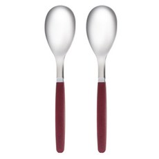 全家韓式西式湯匙, 酒紅色, 2個