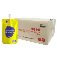 자임트리 생과일을 직접 짠 블루베리즙, 100ml, 40개입