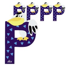 세비 원목동물 알파벳, 펠리칸, 5개