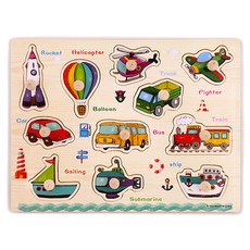 Gabe 家庭右手拼圖, 交通工具款, 3歲或以上