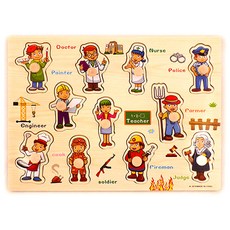 動物配對拼圖, 職業款, 3歲或以上