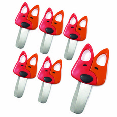 바이하츠 캐릭터가위 S Dog, 혼합색상, 6개