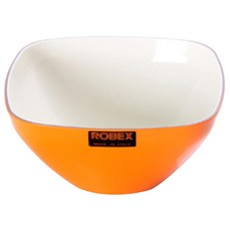 ROBEX 方形攪拌碗 (中), 橘白色, 1個