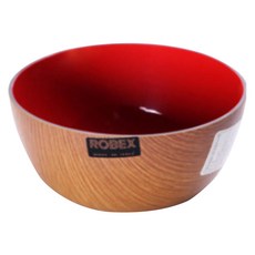 ROBEX 圓形木質攪拌碗 (小) 紅色, 1個