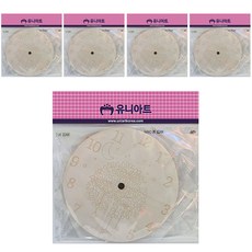 유니아트 원형시계판 15 x 15cm, 나무, 5개