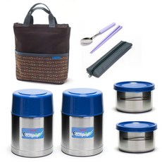 Kitchen-Art 不鏽鋼保溫便當盒 KSJ-2000, 混色, 1組