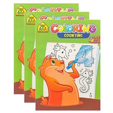 BAZIC 스쿨존 컬러링/액티비티 북 COUNTING, 3개
