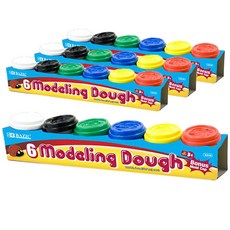 BAZIC 6색 2oz 모델링 도우, 4개