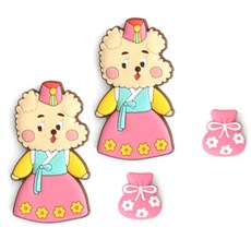 造型磁鐵, 女士, 2個