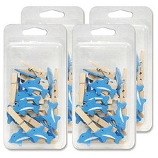 Uniart 造型木夾, 4個, 海豚