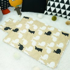 보떼하우스 휴대용 기저귀 매트, 토끼베이지, 1개