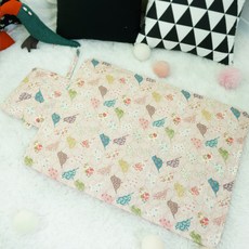 보떼하우스 휴대용 기저귀 매트, 버즈핑크, 1개