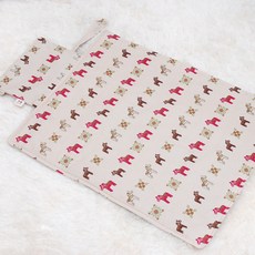 보떼하우스 휴대용 기저귀 매트, 베이지포니, 1개