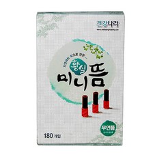 황실미니뜸 무연 180개입, 진갈색, 180개