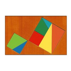 원목 피타고라스퍼즐, 1개, 7피스