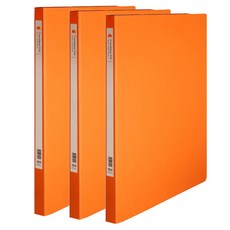 炫豐文件 進口紙 A4 上翻式槓桿文件夾, 橘色, 3個