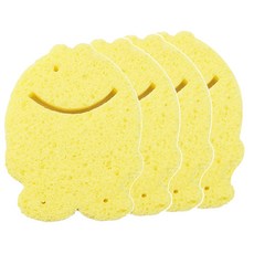 베이비베어 목욕 스펀지, 물고기 옐로우, 4개