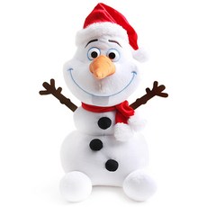 겨울왕국 디즈니 산타 올라프 봉제인형 대형, 40cm, 화이트, 1개