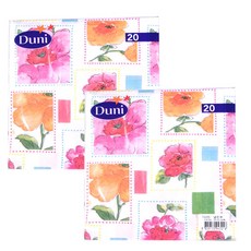 Duni 紙巾罌粟方形 33 x 33CM 20 張, 2包, 20張, Popeurisquare