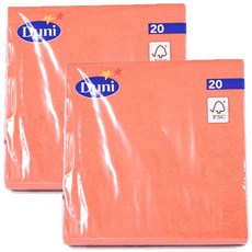 Duni 家用餐巾紙 20p, 軟橙色, 2包