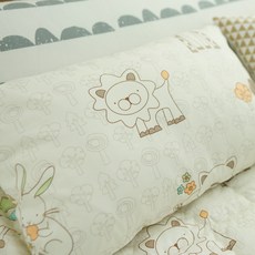 BEAUTE HOUSE 四季棉花枕, 白底動物款