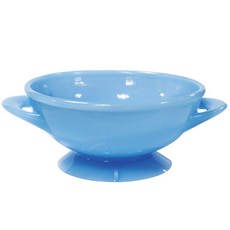 AGAFURA 矽膠吸附碗, 藍色, 1入