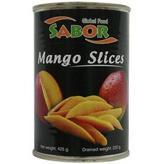 사보르 망고 슬라이스, 425g, 1개