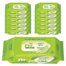 닥터아토 내추럴 유아 물티슈 휴대용, 20매 x 36팩, 36팩, 20매