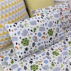 밀키웨이 유아베개커버, 별사탕그린
