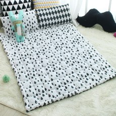 MilkyWay 孩童印花縫線睡墊, 灰色 水滴款