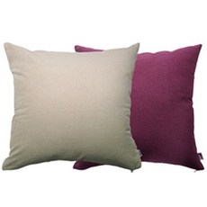 Nasan 靠枕套, 淡黃色+紅紫色