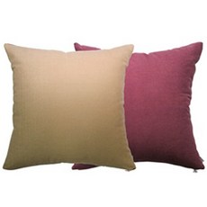 Nasan 靠枕套, 混紡杏仁色+櫻桃色